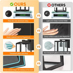 PARTPHONER Black Exterior Light Fixtures Wall Mount with Gold Rim, Dusk to Dawn Outdoor Porch Lights Lamp, Sensor Wall Sconce, Waterproof Outdoor Lantern for House Doorway, Garage 2 Pack