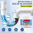 BELL BIRD Drain Opener,Powerful Unclogging,Crystal lye, Sodium hydroxide, Unclog drains, Bathroom sinks, Kitchen sinks, Shower pipes (1 PSC, Gram, 260)