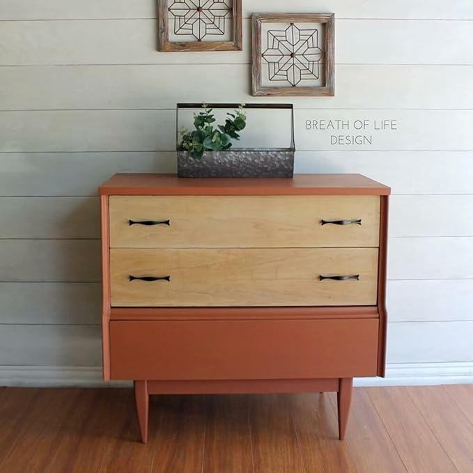 Dixie Belle Paint Company Chalk Finish Furniture Paint - Rusty Nail (4oz) - Matte Burnt Orange Chic Chalk Mineral DIY Furniture Paint