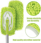 6 Pack Reusable Mop Pads Refill Compatible with Swiffer Sweeper Mop, Microfiber Wet Mopping Cloths for Floor Cleaning, Ideal for Home Cleaning Washable Floor (Green-6 Pack)