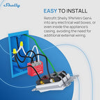 Shelly 1PM Mini Gen4 | Wi-Fi, Zigbee, Matter Smart Relay Switch with Power Metering, 1-Channel 8A | Home Automation | Alexa, SmartThings, Google Home, Apple HomeKit Compatible | iOS Android App