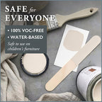 AMY HOWARD AT HOME Chalk-Based One Step Paint for Furniture, Cabinetry, Decor, Finish, and More | No Stripping, Sanding, or Priming | Ultra-Light Base | 16 Ounce | Linen