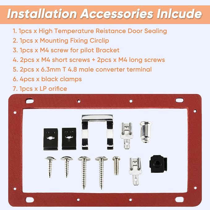 Pilot Assembly for Water Heater Parts Compatible with Rheem Ruud Richmond SP21058 SP20824 SP20754 SP20800 | NG/LP Universal Burner Ignition Replacement Kit with Thermopile & Sparker