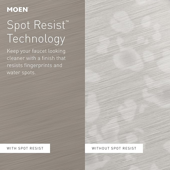 Moen 87014EWSRS Essie MotionSense Wave One-Handle Touchless Kitchen Faucet with Pull Down Sprayer and Soap Dispenser, Spot Resist Stainless