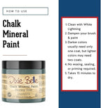 Dixie Belle Paint Company Chalk Finish Furniture Paint - Stormy Seas (16oz) - Matte Blue Gray Chic Chalk Mineral DIY Furniture Paint
