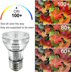 Vinaco PAR16 Halogen Bulb 39 Watt, 6 Pack High Output 350LM PAR16 Bulb（45W Equivalent, PAR16 Flood 39W Warm White 2800K, PAR 16 Dimmable with E26 Base, Halogen 45W Long Neck for Ceiling Light