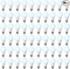 60 Pack LED Bulbs, A19 60W Equivalent, 800 Lumens, 5000K Daylight, 8W Non-Dimmable Light Bulbs for Home & Office, 15000hours
