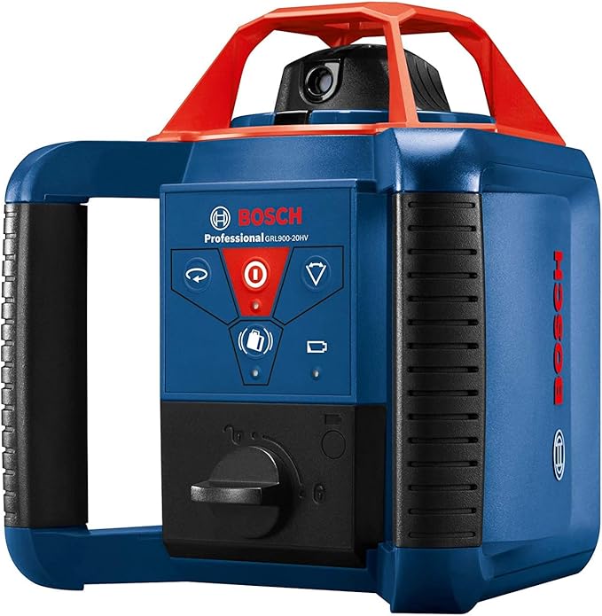 BOSCH GRL900-20HVK REVOLVE Self-Leveling Horizontal/Vertical Rotary Laser Kit, Includes Tripod, Grade Rod, Receiver, 2 D Batteries, Carrying Case, & Accessories
