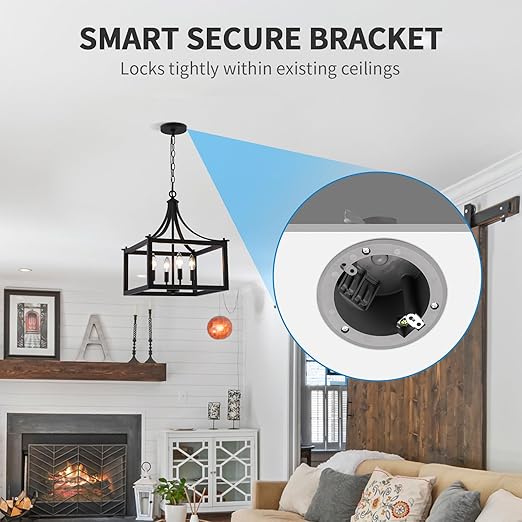 50 PK Round Old Work Electrical Box, 18 Cubic Inch Round Ceiling Electrical Box for Old Work, PVC, ETL Listed to UL514C and UL263, Fire Rated for Two Hours