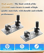 2-Pack RV Water Heater Thermostat Switch Compatible with Suburban 232306,RV Water Heater Parts 120V T-Stat/Limi SW6DE SW10DE SW12DE