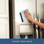 S&T INC. 150 Pack Microfiber Cleaning Cloth, Bulk Towels for Home, Reusable Microfiber Towels for Cars, Cleaning Rags, Light Blue, 11.5 Inches x 11.5 Inches, 150 Count