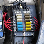 DC 12V 15A Fuse Circuit Breaker Low Profile Auto Reset E37- UL Certified ATO ATC, Self-Resetting Blade Breakers Fuses 15 Amp for Car, RV, Automotive, Boat, Solar, Marine - Pack of 3