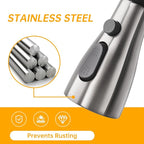 Pull Down Kitchen Faucet Spray Head Replacement, 3-Function High Pressure Sink Faucet Sprayer with 9 Adapters, Compatible with American Standard