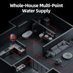 Natural Gas Tankless Water Heater, Indoor Max 3.6 GPM, 85,000 BTU On Demand Instant Hot Water Heater Natural Gas with LED Temperature Control Panel, 1/2" NPT Connector Size, CSA Certified, Gray