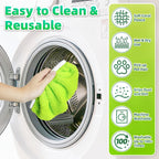 Reusable Mop Pads fit Swiffer Sweeper Mop - Microfiber Wet Pads Refill & Machine Washable Dry Sweeping Cloths for Mopping All Sealed Floors - Hardwood, Laminate, Tile & Stone (Mop is not Included)