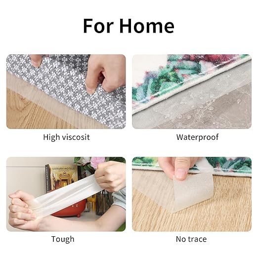 Heavy Duty Double Sided Tape Extra Strong - 1.18inx66FT Clear Mounting Tape for Office Supplies,Wall Decor,Carpet Fix, Home & School Use - Weatherproof, High Adhesive, Mesh Reinforced Tape