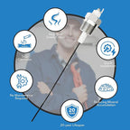 Powered Anode Rod for Hot Water Heater, Eliminate Sulfur Odor, Prevent Corrosion, Extend Lifespan, Easy to Install for Water Heaters and Well Water Systems (Model B)