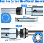 Saillong 4 Pieces RV Water Heater Elements Include 1 Anode Rod 1 Electric Heater Element 1 Dual Hex Wrench and 1 Tape Replacement Kit Compatible with Suburban RV Parts