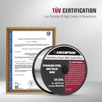 ARCCAPTAIN Stainless Steel MIG Solid Wire ER308L, .035-Diameter 2-Pound Stainless Steel Wire with Low Splatter Compatible With Lincoln Miller Forney Harbor MIG Welder