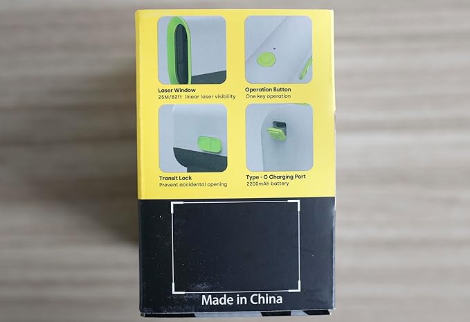 Enventor Green Laser Level, Self Leveling Laser Level for Picture Hanging and Home DIY, Horizontal and Vertical Cross-Line Laser, Rotatable 360° Magnetic Holder, Pulse Mode, USB Charging