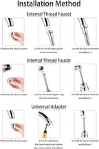 Kitchen Faucet Sprayer Attachment, Movable Faucet Extender for Kitchen Sink, 360° Rotatable Sink Faucet Head Anti-Splash Tap Booster Shower and Water Saving Faucet for Kitchen