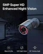 ZOSI 4K 16CH PoE Home Security Cameras System with 4TB Hard Drive,H.265 8MP 16 Channel CCTV NVR,12pcs 5MP Outdoor PoE IP Cameras,120ft Night Vision,Motion Detection,Remote Access,for 24/7 Recording