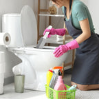 Toilet Pumice Stone With Handle, 5 Pack Pumice Stone Toilet Bowl Cleaner, Hard Water Toilets Ring Remover for Cleaning Toilets, Bathtubs, Stove, Grills, Swimming Pools, Sinks