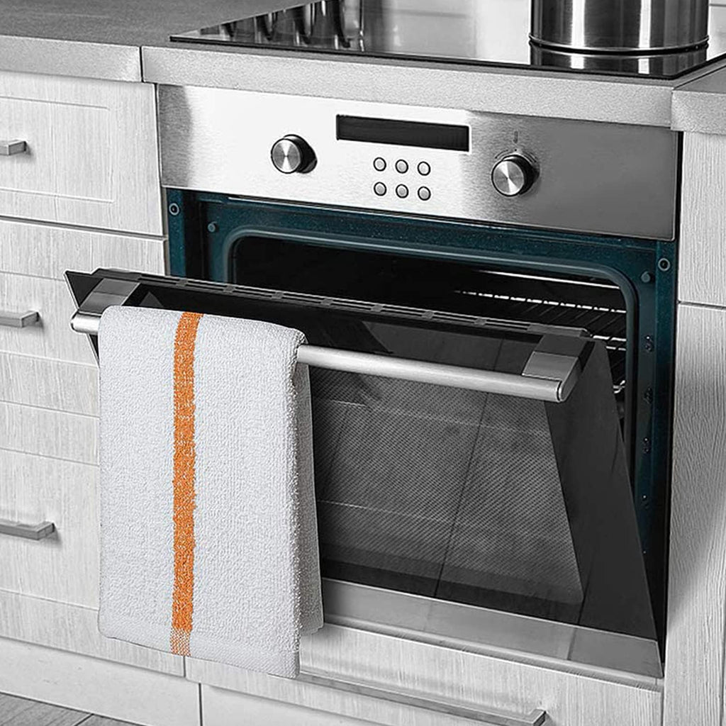 Bar Mop Gold Stripe 6 lbs 16x19 Pack of 36 100% Cotton Double Stitched Route Ready Absorbent Kitchen Towel Dish Towels and Dishcloths Towels Sets Washcloth Kitchen Towels