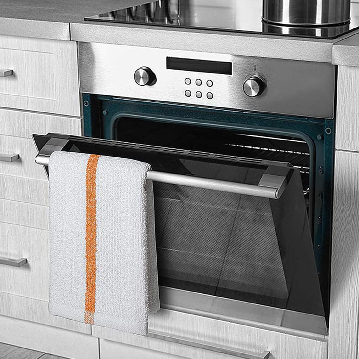 Bar Mop Gold Stripe 10lbs 16x19 Pack of 60 100% Cotton Double Stitched Route Ready Absorbent Kitchen Towel Dish Towels and Dishcloths Towels Sets Washcloth Kitchen Towel