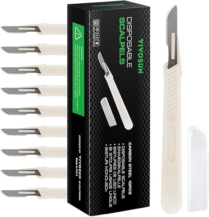 VIVOSUN #10 High-Carbon Steel Blades for Cutting Plants and Propagation