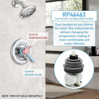 RP46463 Shower Cartridge for Delta Monitor 17 Series, Dual Function Bath Tub and Shower Faucet Valve, Includes RP46073 Seat and Spring Adapter(2006–Present)