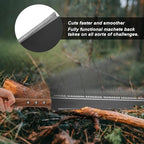 Hand Saw, Multifunction Camping Saw Outdoor Tools Long Saw with Machete for Bushcraft, Trees Cutting, Outdoor Hunting, Garden Work, Survival, Yard Work, XL Teeth Edition (Black)