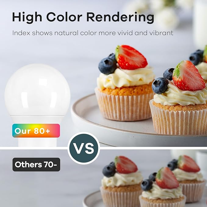 Linkind A19 LED Light Bulbs, 60W Equivalent Dimmable Light Bulbs, 4000K Cool White, 9W 840 Lumens LED Bulbs, E26 Standard Base 120V, Lighting for Bedroom Living Room Home Office, 6 Packs