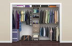 ClosetMaid SuiteSymphony Closet Organizer with Shelves and 2 Drawers, 16-Inch-Natural Gray