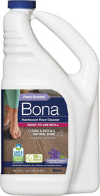 Bona Hardwood Floor Cleaner Refill - 64 fl oz - Lavender Thyme - Refill Spray Mops and Spray Bottles - Residue-Free Floor Cleaning Solution for Hardwood Floors