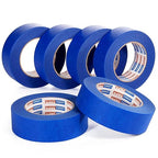 ADHES Upgrade Blue Painters Tape, Masking Tape for Painting 6 Rolls x 1.41 Inch x 60 Yards, Blue Paint Tape No Residue Outdoor Anti UV Multi Surface Use, Total 360 Yards