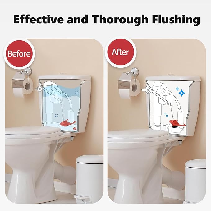 2 Inch Shark Fin Toilet Flapper Compatible with Kohler GP1078440, Toilet Flapper Replacement Part, for Kohler Toilet Tank Parts Red (2 Pack)