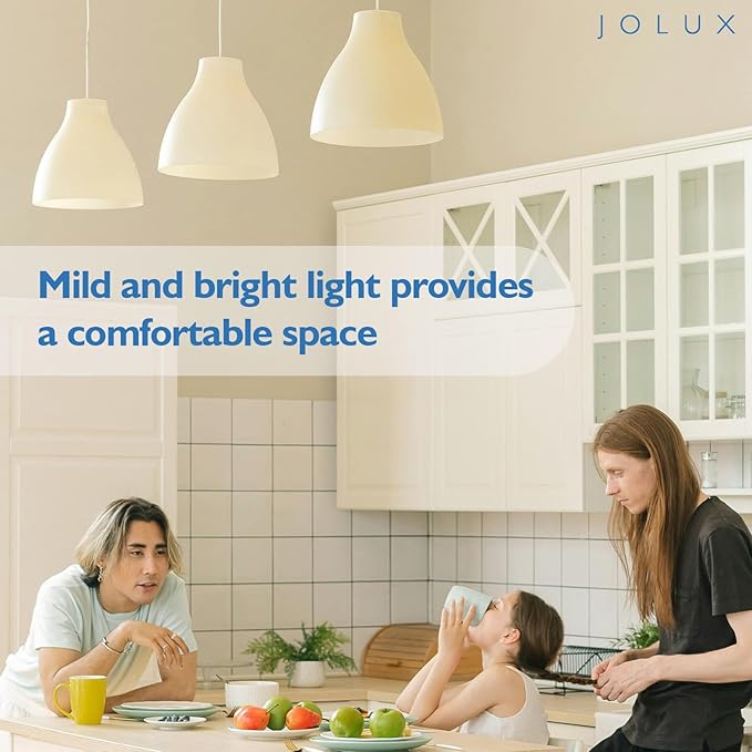 Jolux led Stick Lights for Enclosed Fixture,Led bulbs100 Watt Equivalent,5000K Daylight,1500 LM,E26 Medium Screw Base,High Lumen Light Bulb,Non-Dimmable, 6 Count (Pack of 1)………