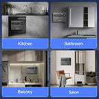 Ranein 13kW Tankless Electric Water Heater, 240V on Demand Instant Endless Water Heater with LED Temperature Display for Whole House Shower