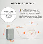 CLOUDY BAY [6 Pack] 4inch Smart WiFi LED Recessed Lights,RGBCW Color Changing Recessed Lighting,Compatible with Alexa and Google Home Assistant,10W 2700K-6500K,CRI90+ Wet Location,White Finish