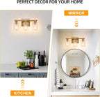 3 Lights Bathroom Lighting Fixtures Over Mirror Gold Bathroom Vanity Light Fixture Farmhouse Vanity Light Vintage for Bedroom Living Room Hallway