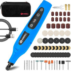 HARDELL Cordless Rotary Tool 4V, 6-Speed Mini Rotary Tool with Digital Display, 80Pcs Accessories, Type-C Charging Multi-function Engraving Tool for Cutting, Sanding, Grinding, Drilling