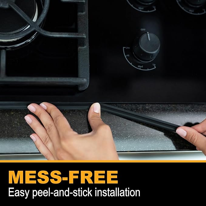 InstaTrim New & Improved Self-Adhesive Caulk Trim, 1/2" x 10', 2-Pack, Flexible, Waterproof, Stain Resistant for Bathroom, Floors, Walls, DIY Project, White