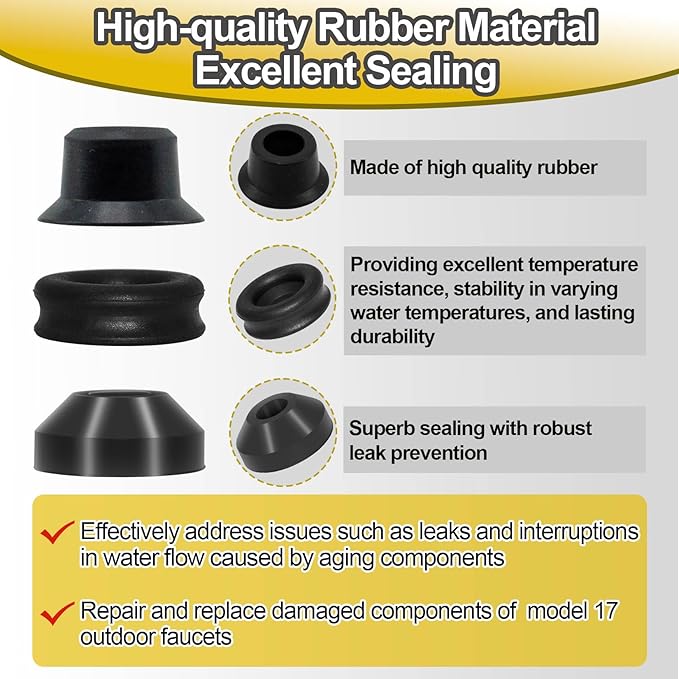 RK-17MH Outside Faucet Repair Kit Metal Handle Compatible with Woodford Model 17