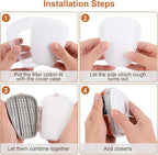 6001 Filter Cartridges for Respirator, Dust-Proof, Organic Vapor, Pollen and Chemical Cartridges, Compatible with 6200, 6800, 7502, FF402 Respirator 20PCS(10Pack) Brown