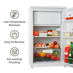 220 Yards Freezer Tape, Writable Surface, Low Temperature Resistance, Easy Tear and Residue-Free Removal, Ideal for Food Containers and Refrigerators, Includes 4 Rolls, Each 0.79 Inch by 55 Yards