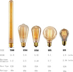 GOENDR Edison Bulb A19, Vintage Incandescent Light Bulbs - 60 Watt, Dimmable 2700K Warm Amber, E26/E27 Base, Squirrel Cage Filament - Antique Decor for Home, Table Lamp, Restaurant, 4Pack