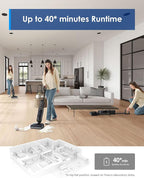 Tineco Floor ONE i6 Stretch Wet Dry Vacuum Cleaner, Vacuum & Mop All in One, 20kpa Powerful Suction, Up to 40 Minutes Runtime, 180° Lay-Flat, Anti-Tangle Design, Full-Path Self-Cleaning&185℉ Flashdry