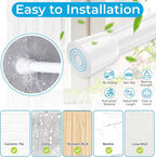 1 Pack Window Security Bars 15.7"-27.5" Adjustable Sliding Glass Door Lock Bars Window Stopper Safety Stick Lock Bars with Rubber Tips for Home, 2.2 cm in Diameter