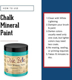 Dixie Belle Paint Company Chalk Finish Furniture Paint - Mermaid Tail (8oz) - Matte Aqua Green Chic Chalk Mineral DIY Furniture Paint